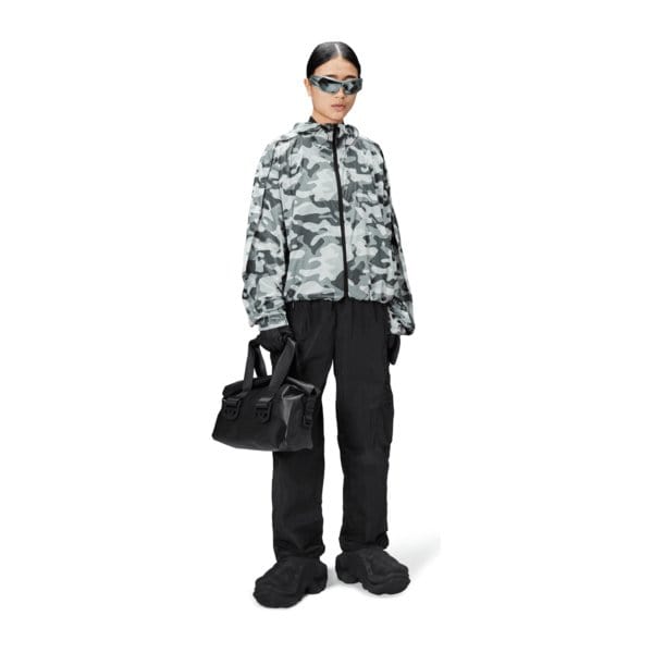 Pants RAINS Kano Pant - Crinkled Nylon Trousers Gray