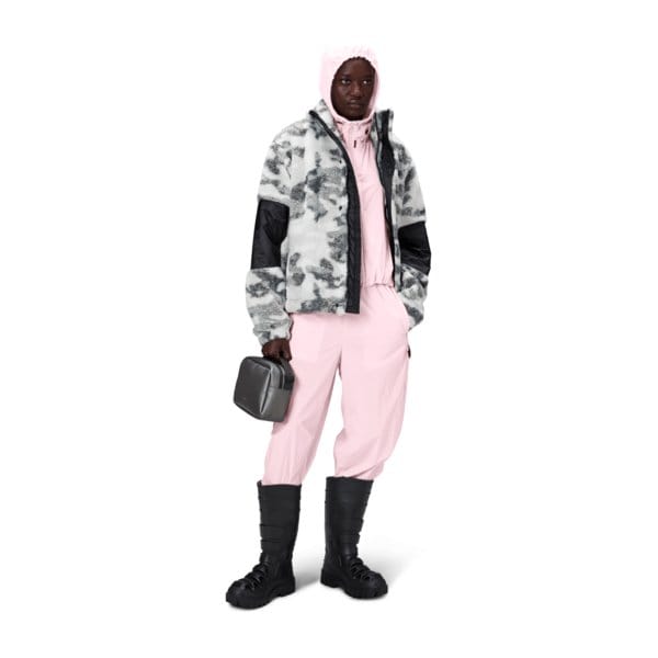 Pants RAINS Naha Pants Wide - Paper Texture Trousers Dark Slate Gray