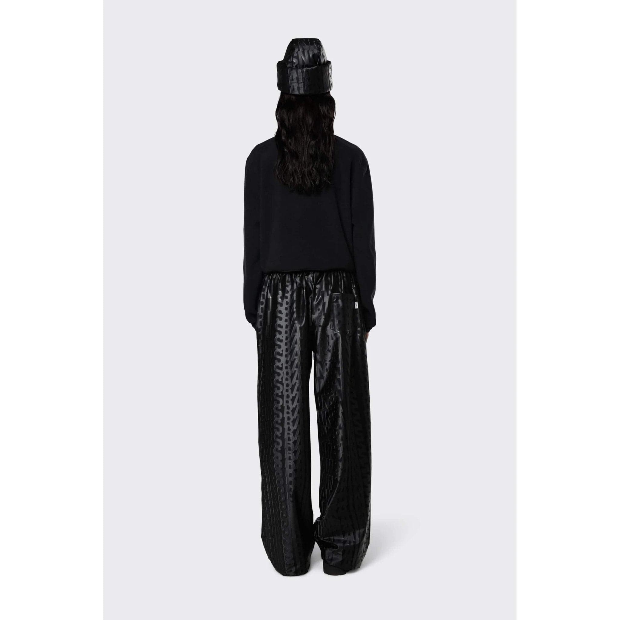 Pants RAINS Pants Wide - Waterproof Over Trousers Black