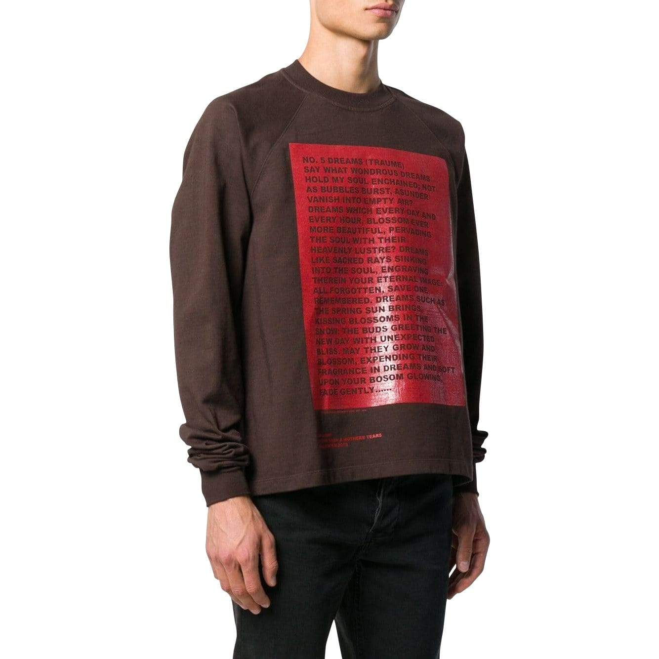 Mens Sweatshirts Printed Sweatshirt Dark Slate Gray