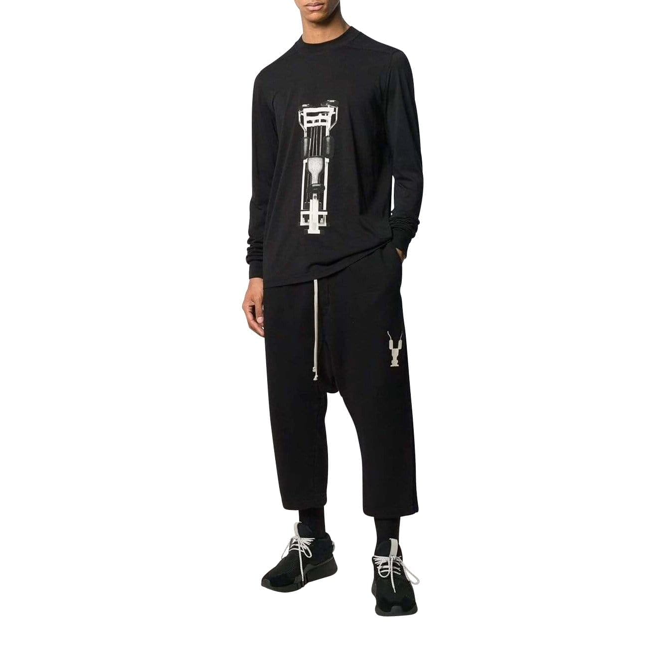 Mens Sweatshirts Printed Sweatshirt Black