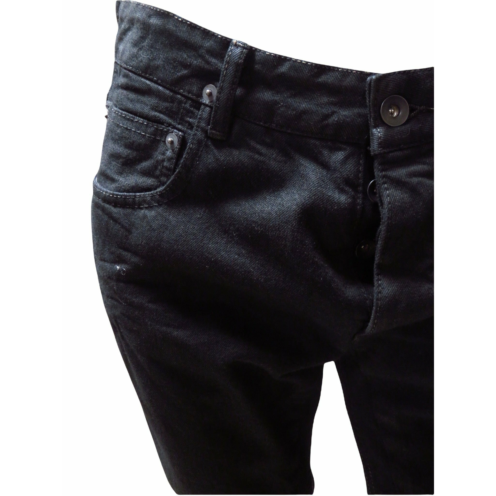 Mens Pants Rick Owens DRKSHDW Black Wax pants Black