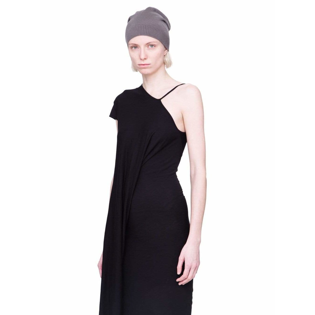 Dresses Rick Owens Lilies Long Dress - Black One-Shoulder Ruched Black