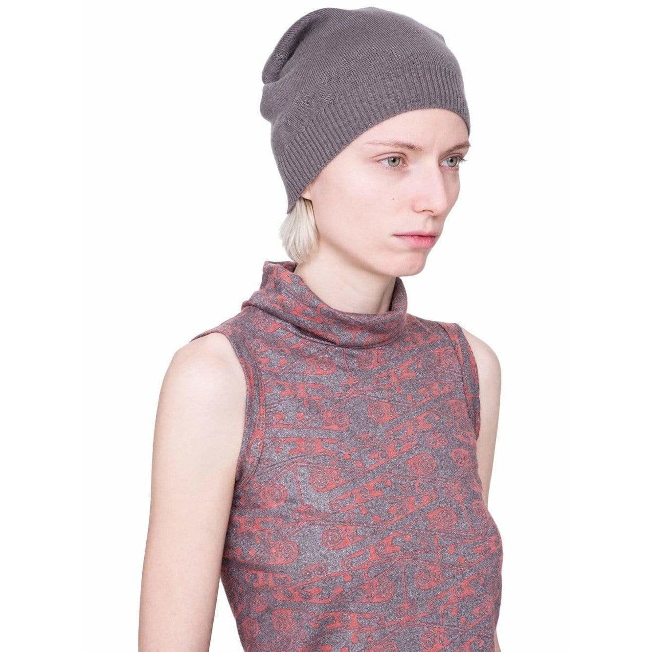 Women Top Rick Owens Lilies Sleeveless Top - Burnt Pink High Neck Rosy Brown