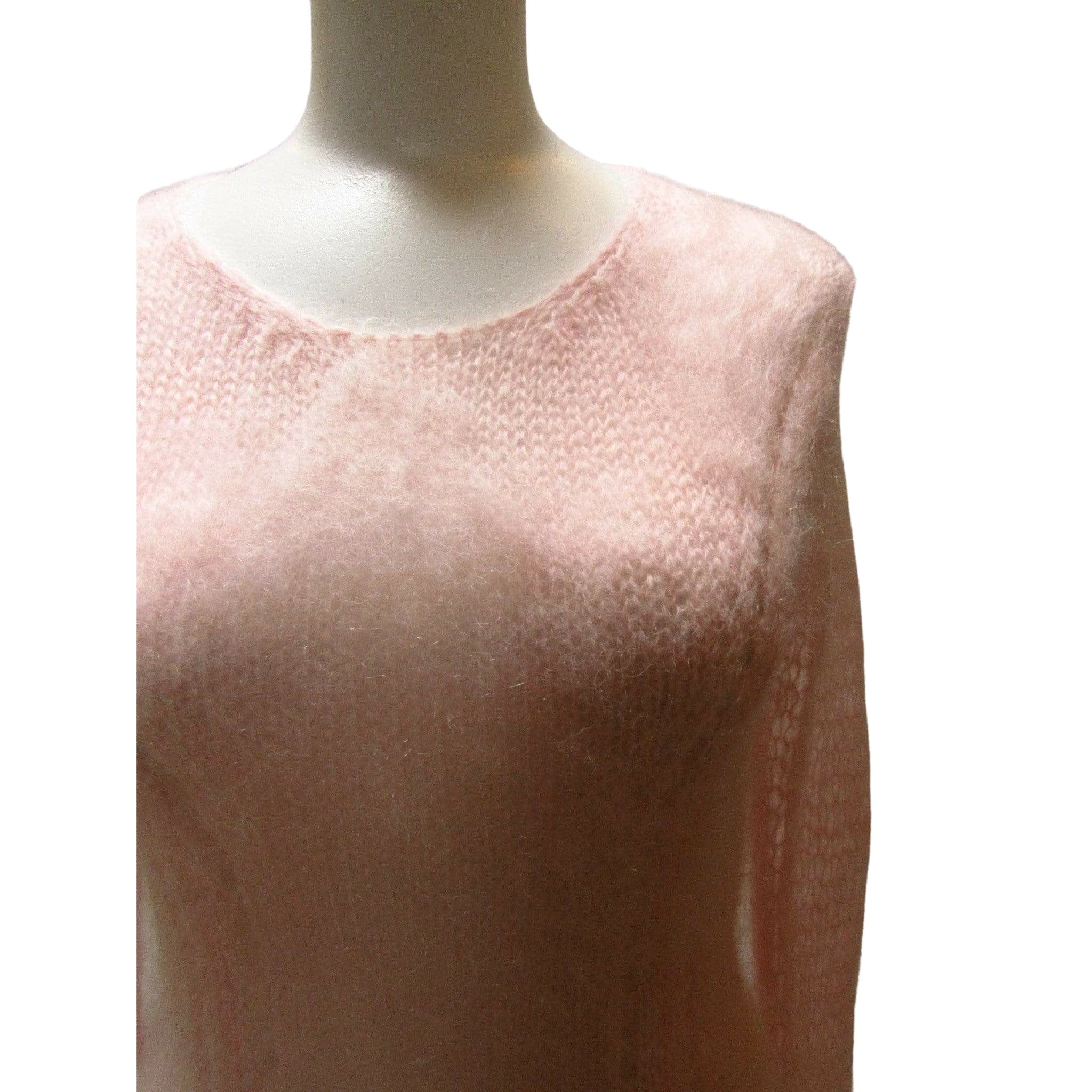 Dresses TAO Comme Des Garçons Pink Mohair Sweater Dress White Smoke
