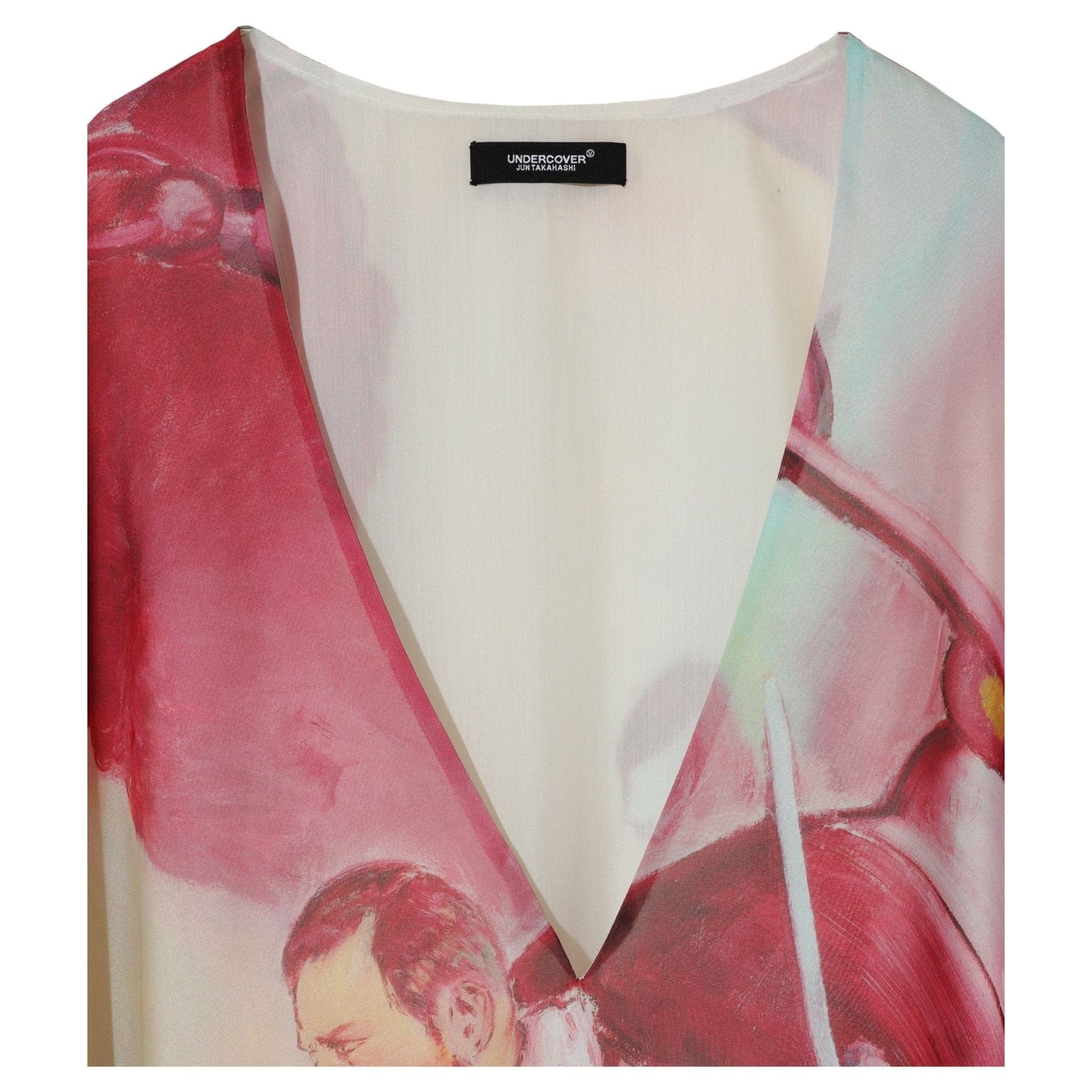 Dress Undercover24 Dress - Red Polyester Kaftan Gray