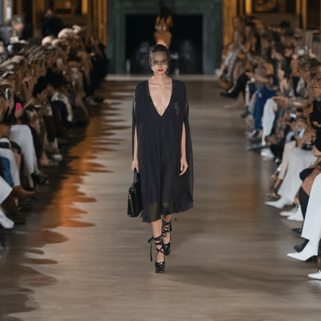 Dress Undercover Black Kaftan Onepiece Dress (SS24) Dark Olive Green