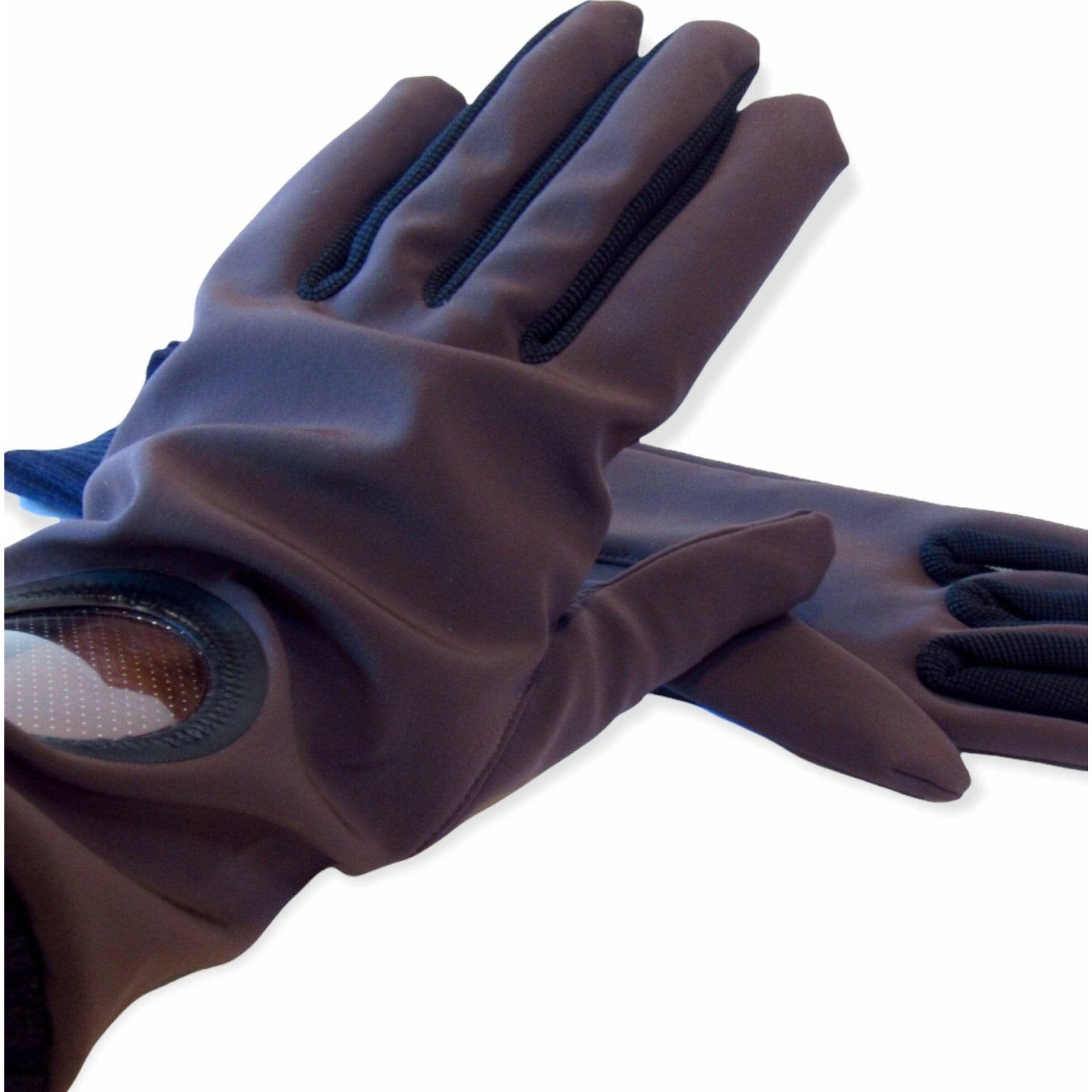 Gloves & Mittens Undercover Nylon Gloves - Brown Wool Cuff Dark Slate Gray