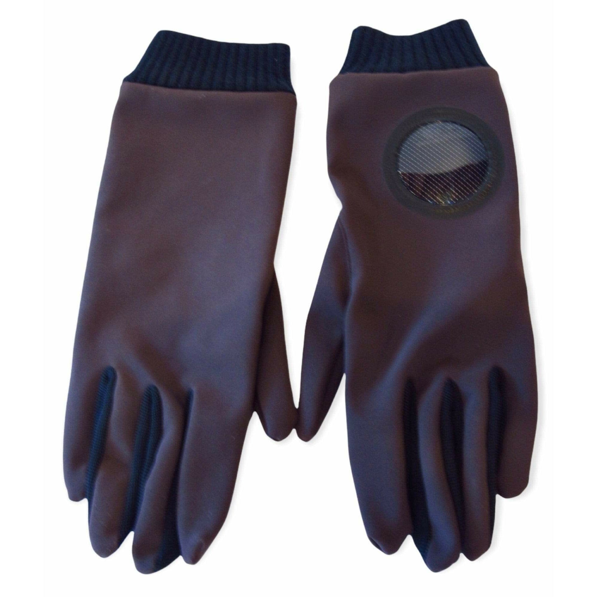 Gloves & Mittens Undercover Nylon Gloves - Brown Wool Cuff Dark Slate Gray