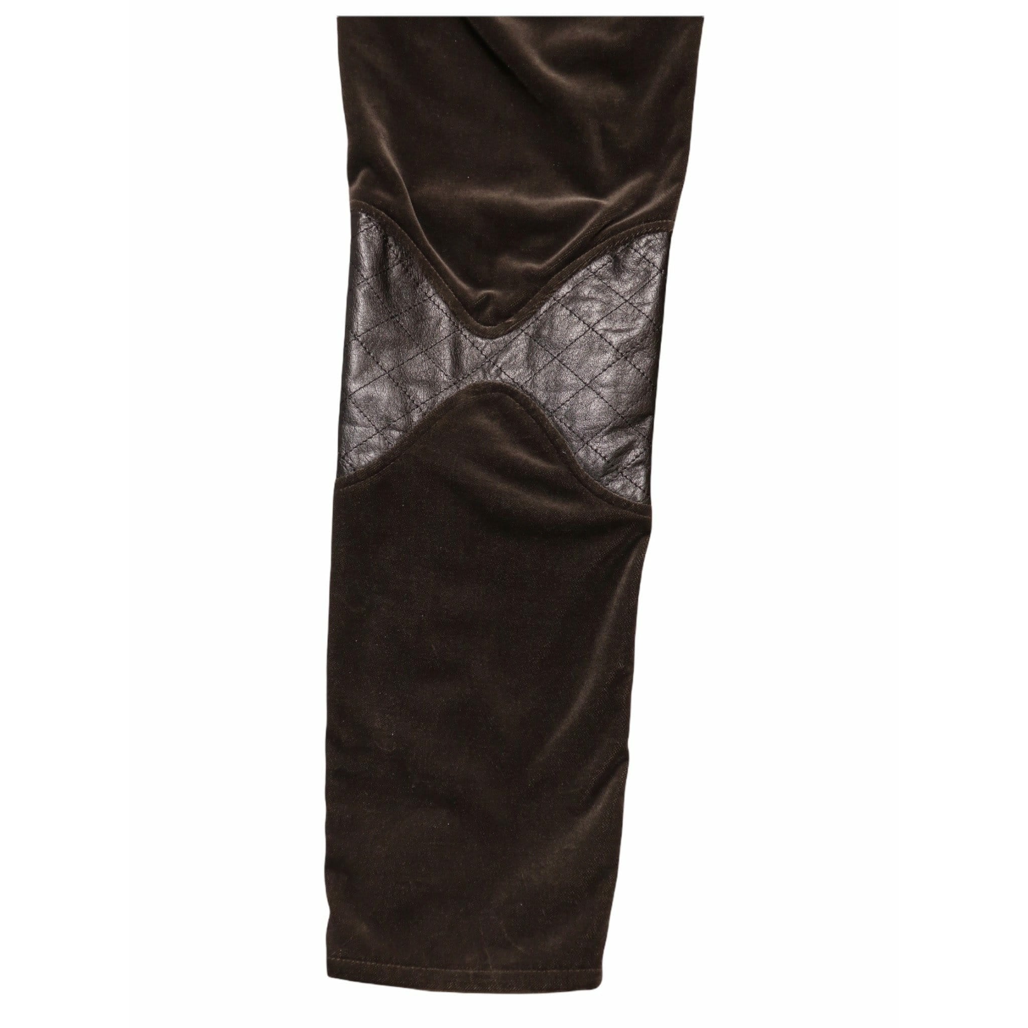 Pants Undercover Vintage Straight Pant - Charcoal Velvet Leather Black