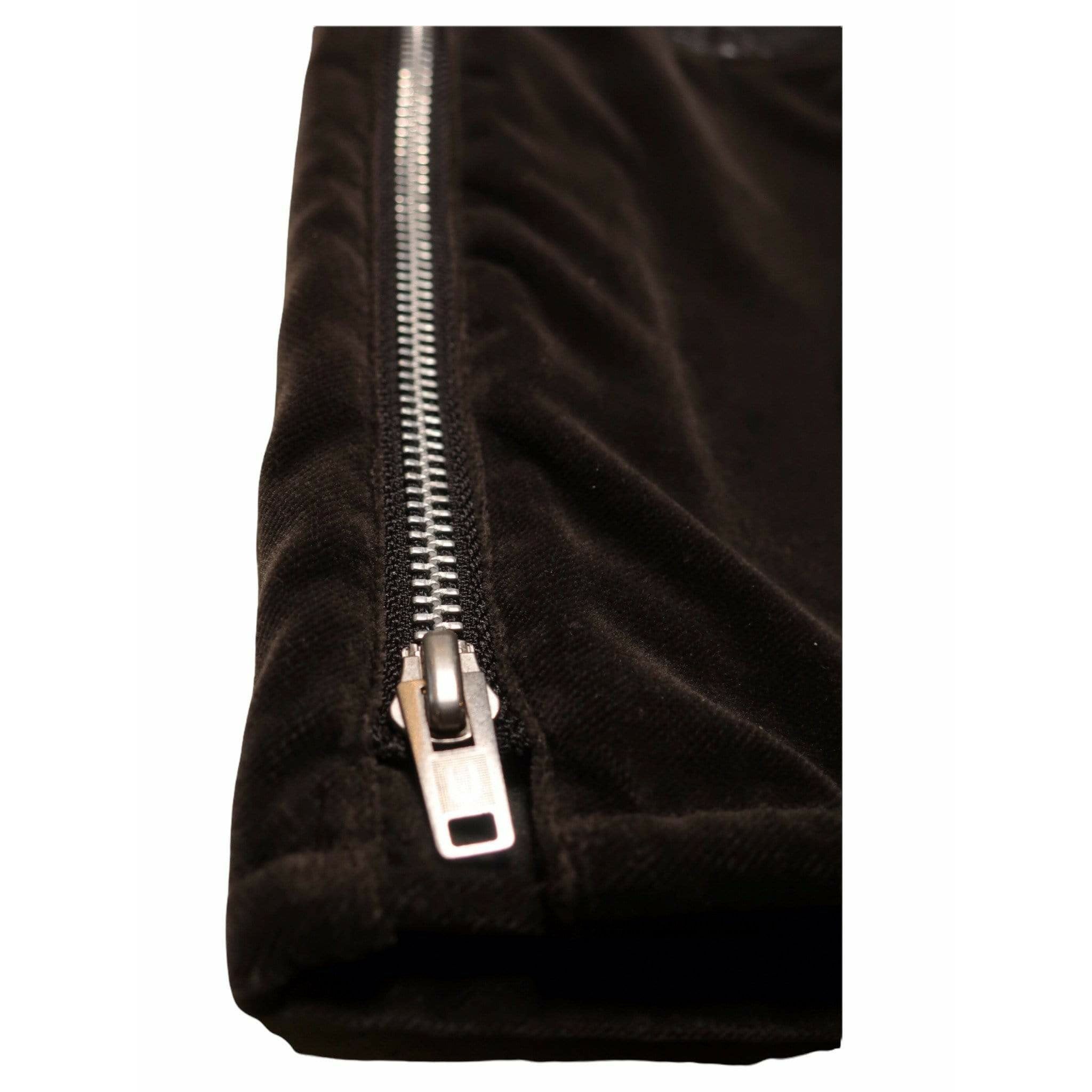Pants Undercover Vintage Straight Pant - Charcoal Velvet Leather Black