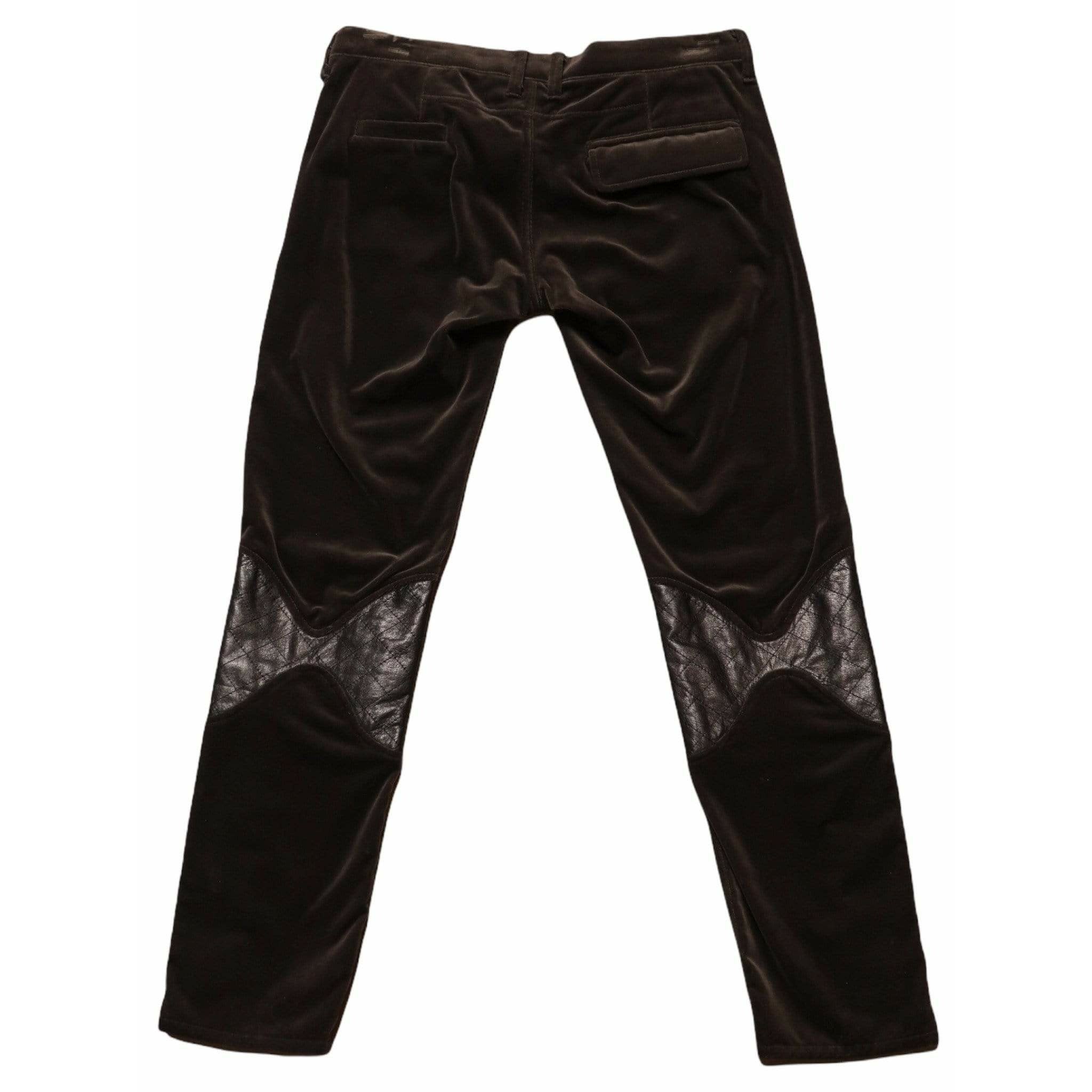 Pants Undercover Vintage Straight Pant - Charcoal Velvet Leather Black