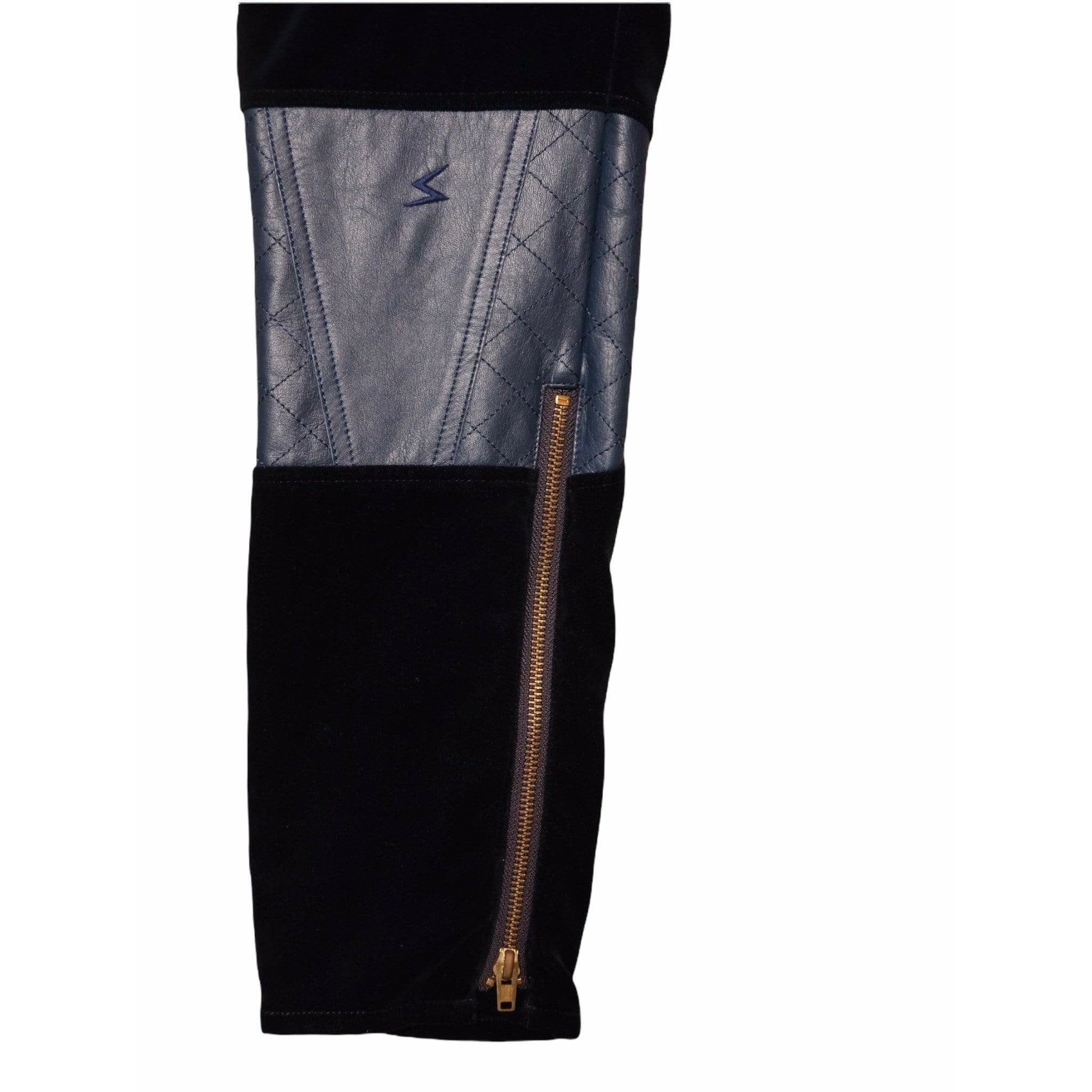 Pants Undercover Vintage Straight Pant - Navy Velvet Leather Black