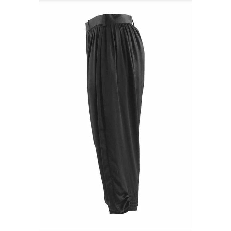 Pants Undercover Vintage Black Pleated Pants - Silk Harem Dark Slate Gray