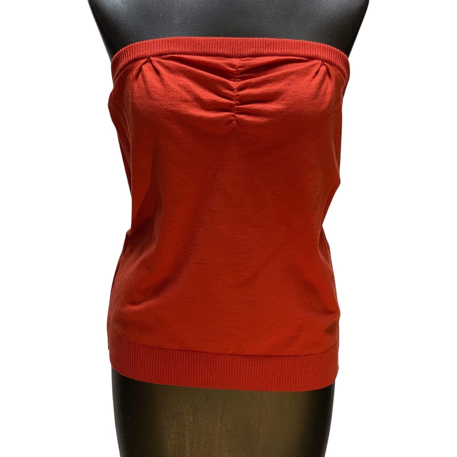 Shirts & Tops Vibrant Red Cotton-Cashmere Strapless Tube Top by UNDERCOVER White Smoke