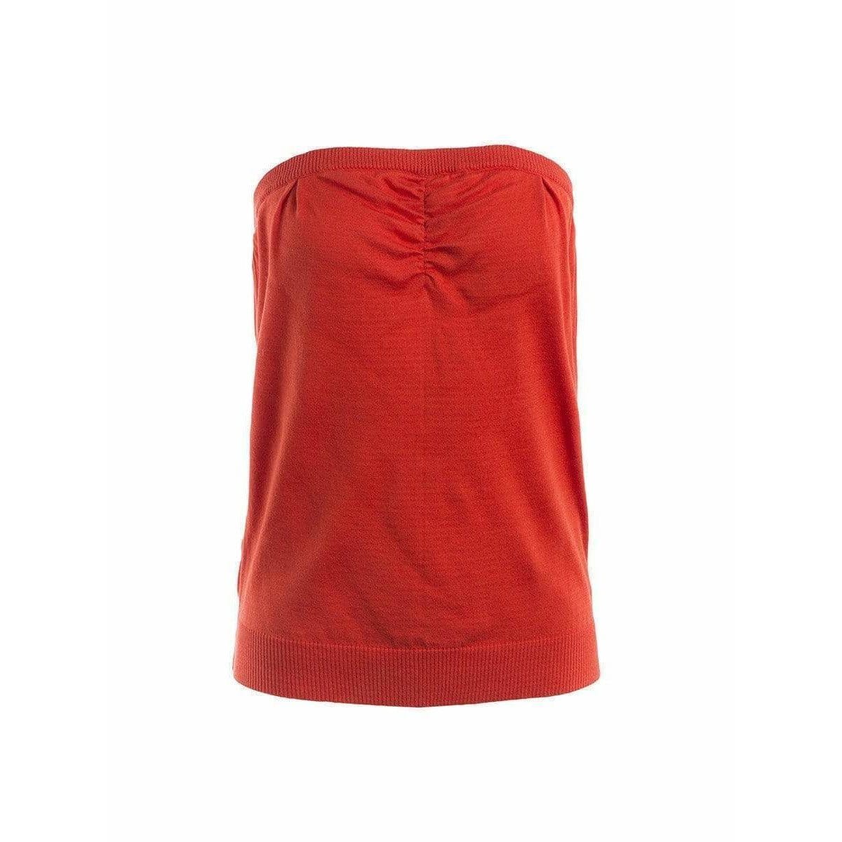 Shirts & Tops UNDERCOVER Knit Tube Top - Red Cotton Firebrick