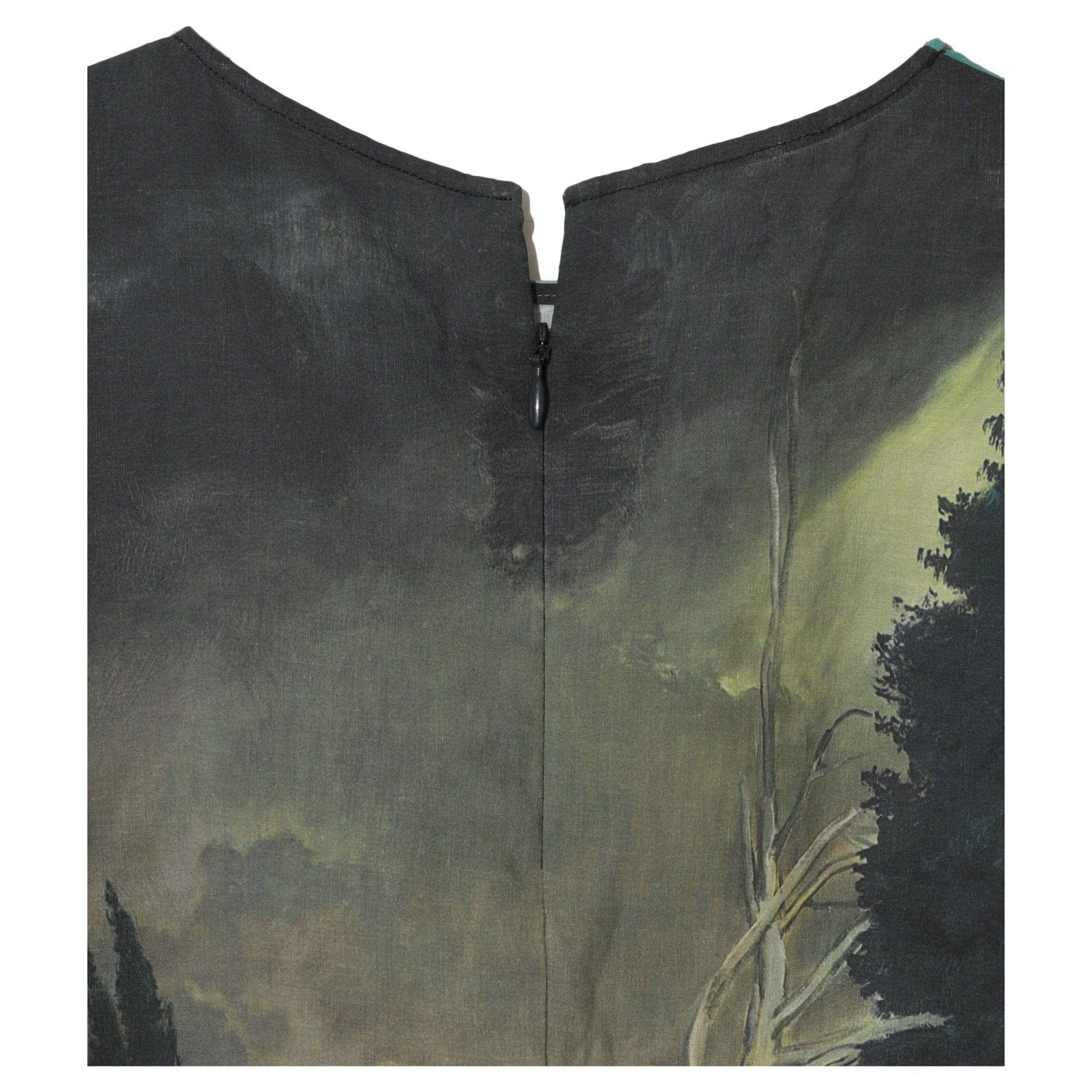 Shirts & Tops Undercover Graphic Linen Blouse in Char Base (SS24) Dark Slate Gray