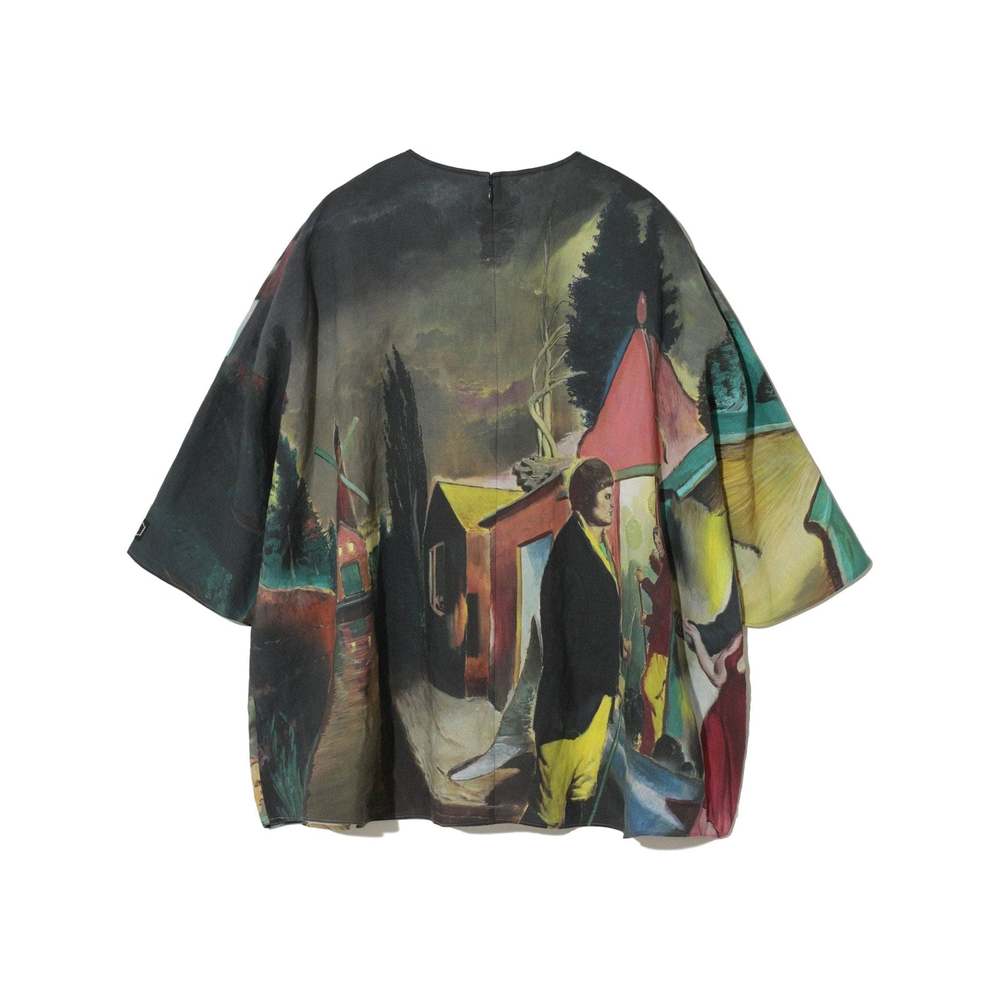 Shirts & Tops Undercover Graphic Linen Blouse in Char Base (SS24) Dark Slate Gray