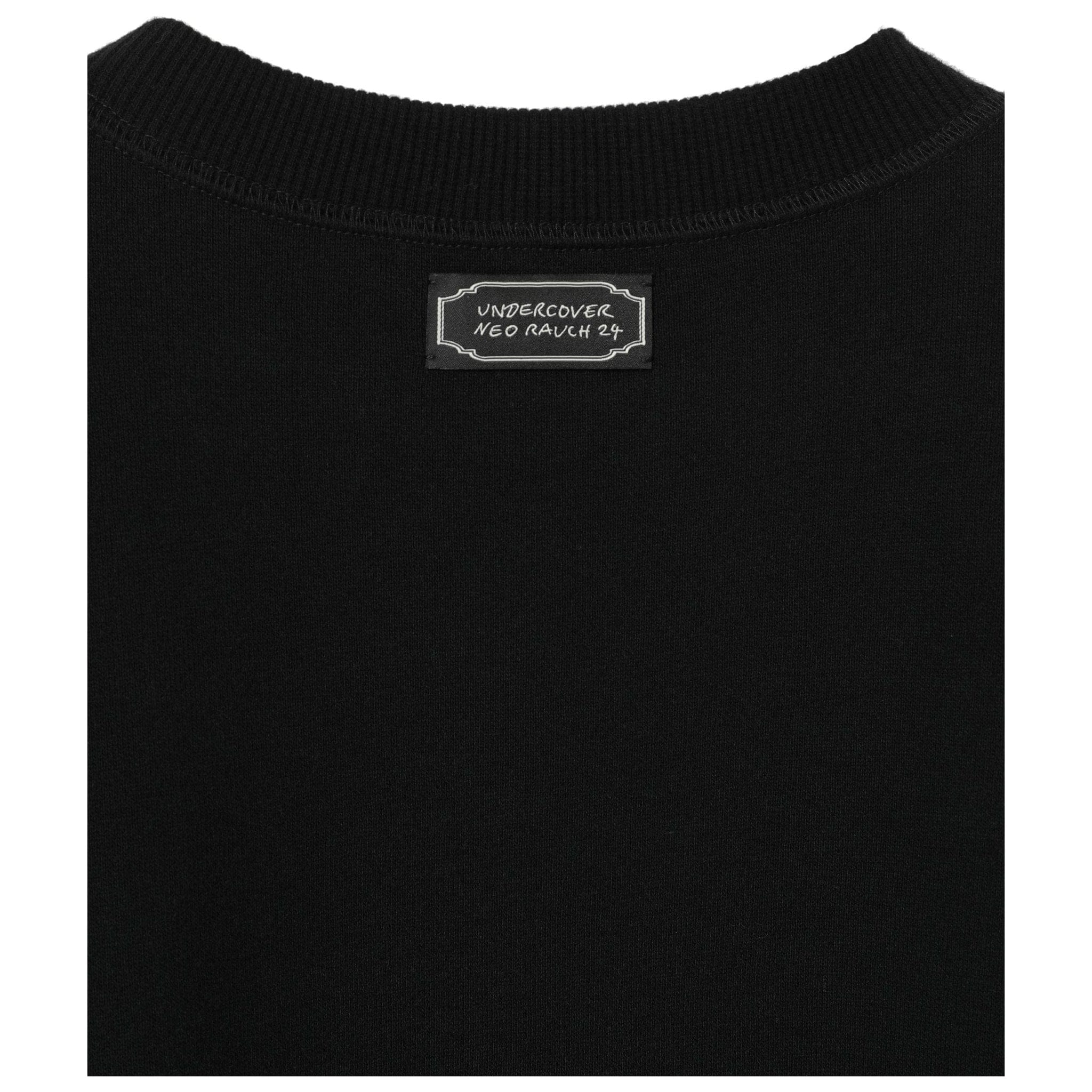 Shirts & Tops Undercover SS24 Printed Sweatshirt - Black Cotton Split-Hem Black