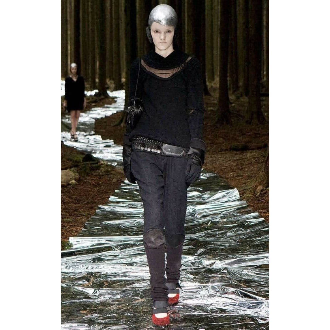 Shirts & Tops Undercover Vintage Rib Knit Cutout Sweater - Black Pullover Black