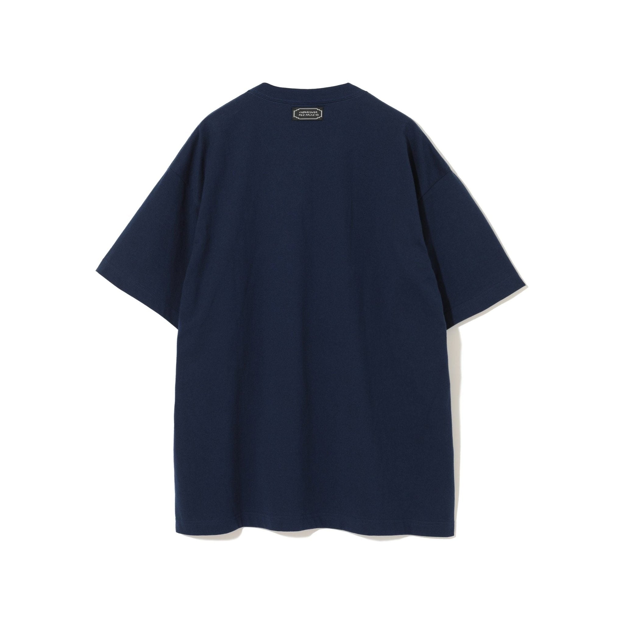 T shirt Undercover SS24 Navy Graphic Tee - Cotton Art Print Dark Slate Gray
