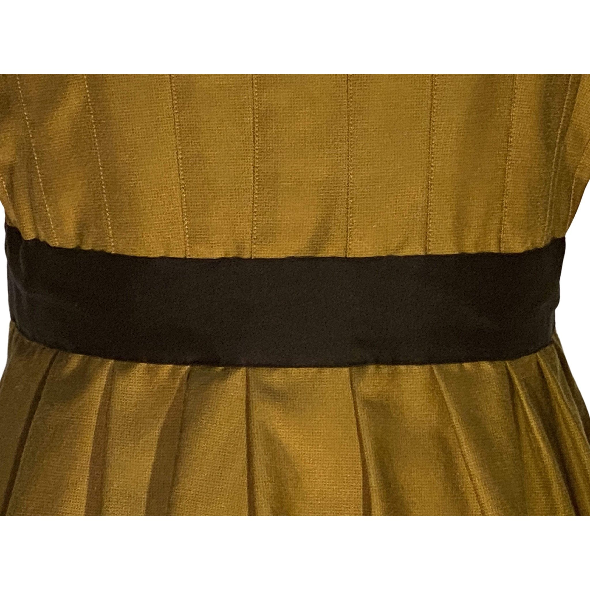 Women's dresses Vintage Black Satin Skull Babydoll Dress by UNDERCOVER Saddle Brown
