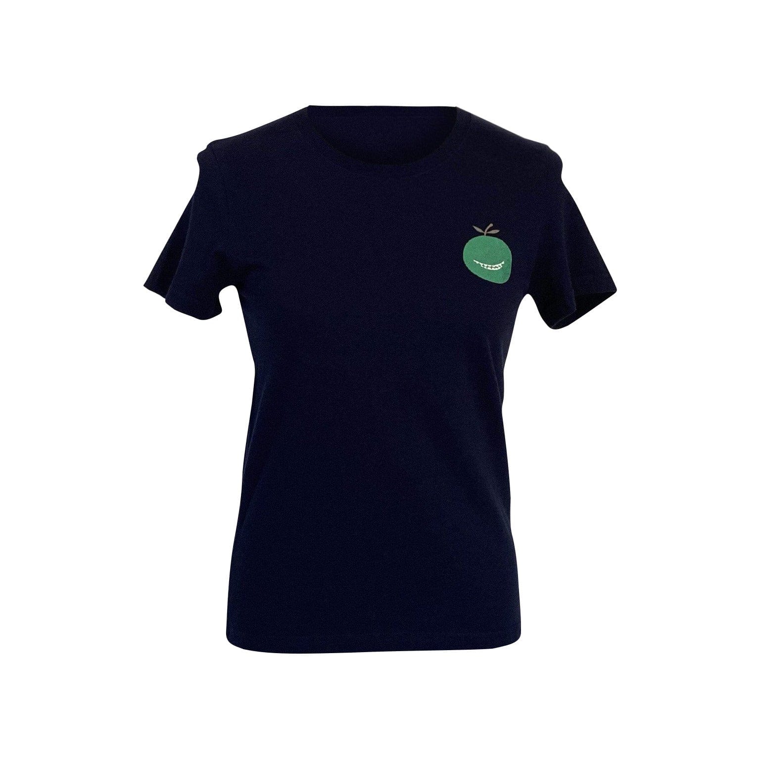 Women Top UNDERCOVER Grinning apple vintage top - Navy Cotton Black