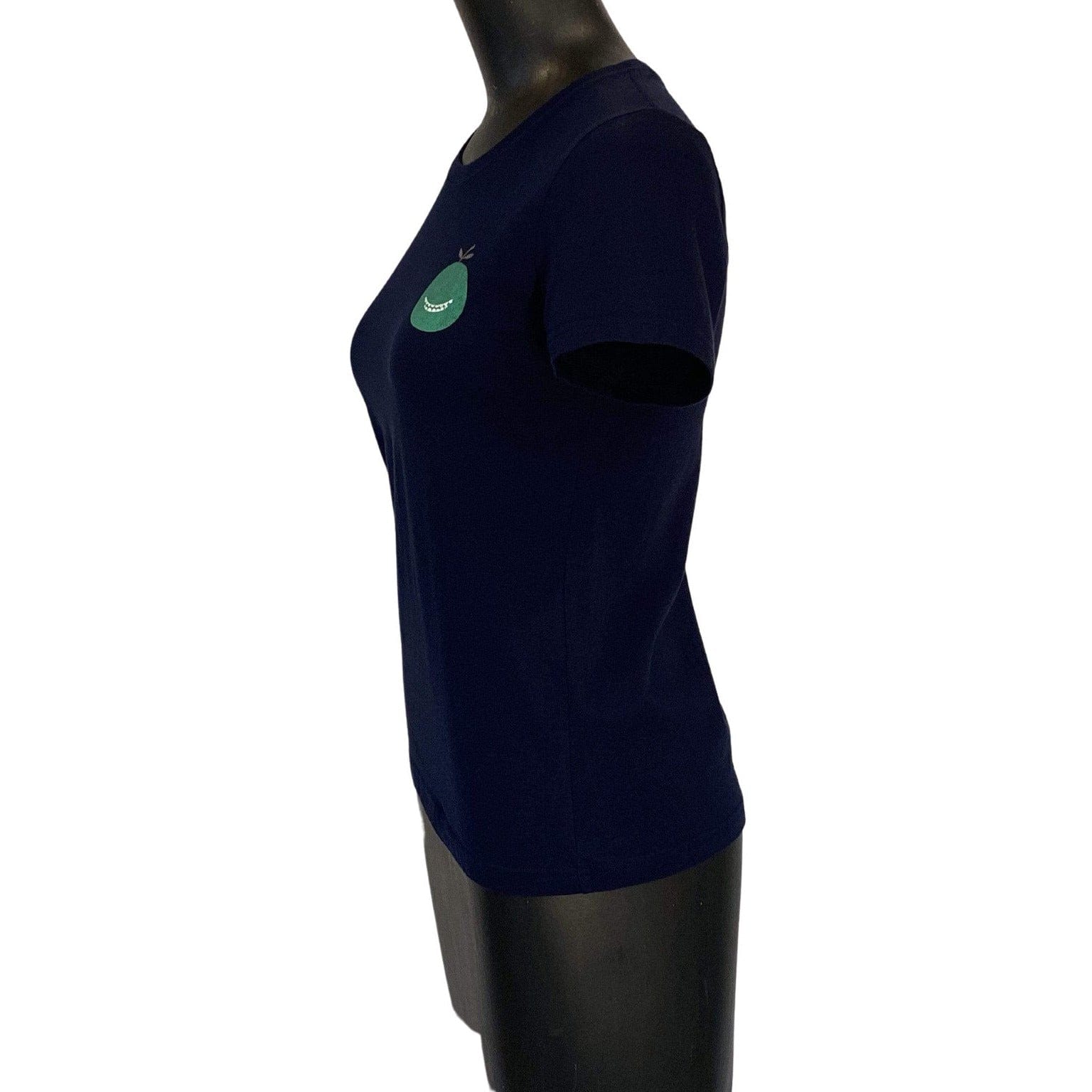Women Top UNDERCOVER Grinning apple vintage top - Navy Cotton Black