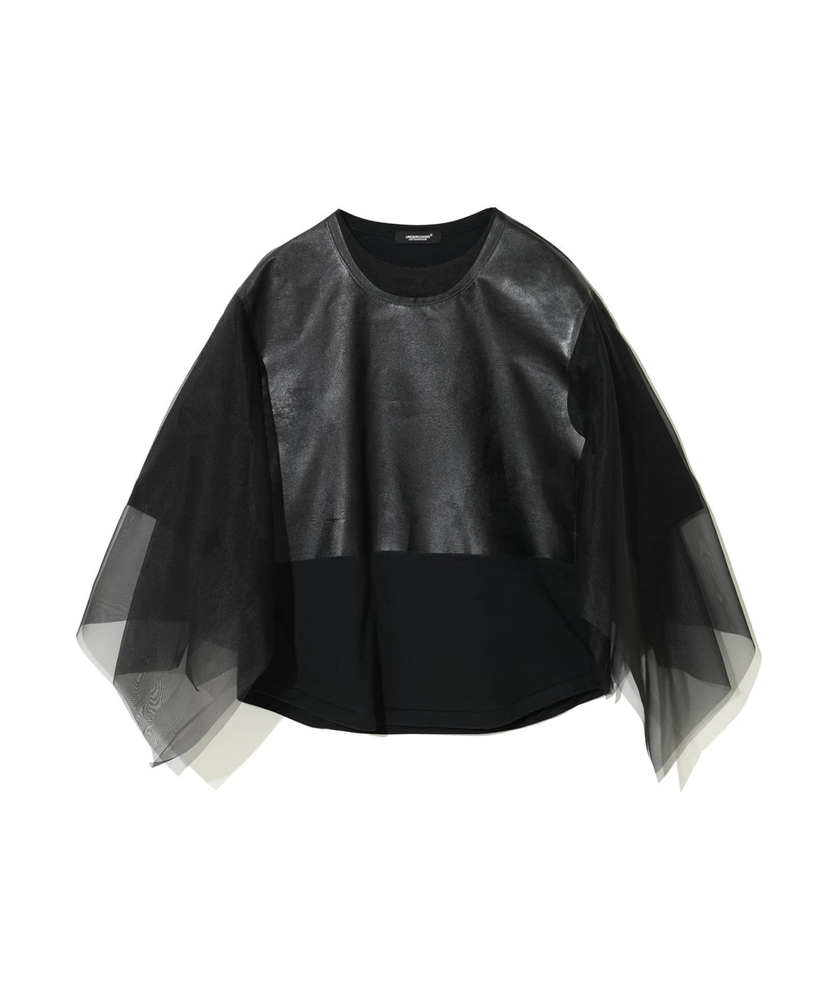 Undercover Women Top Undercover Black Layered Top in Cotton and Georgette