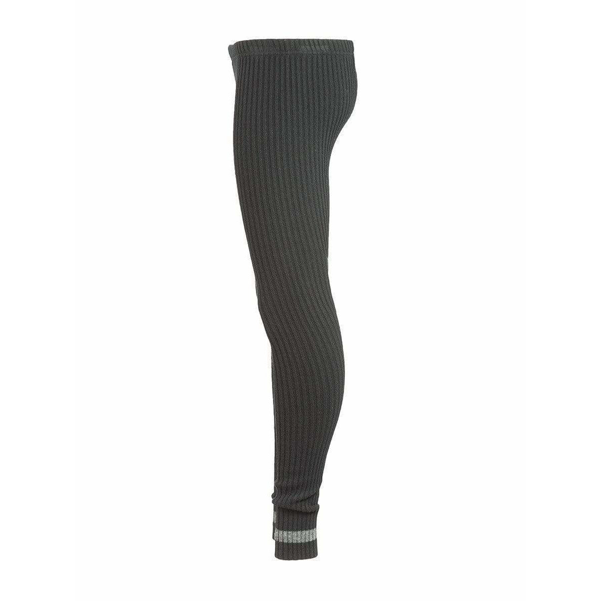 Womens Pants UNDERCOVER Panel Leggings - Black Stretch Slim Trousers White Smoke