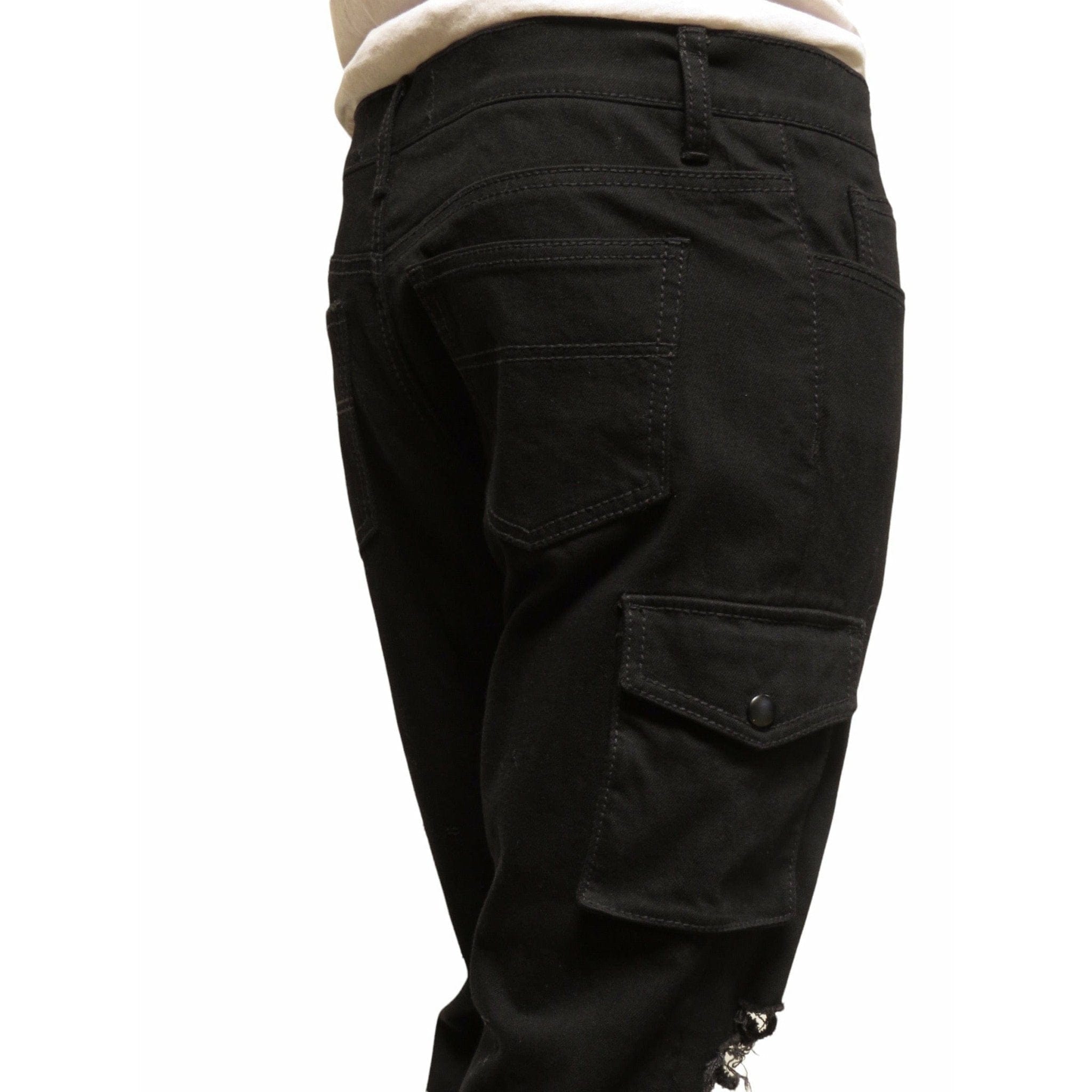 Pants Unholy Matrimony Frayed Denim Black