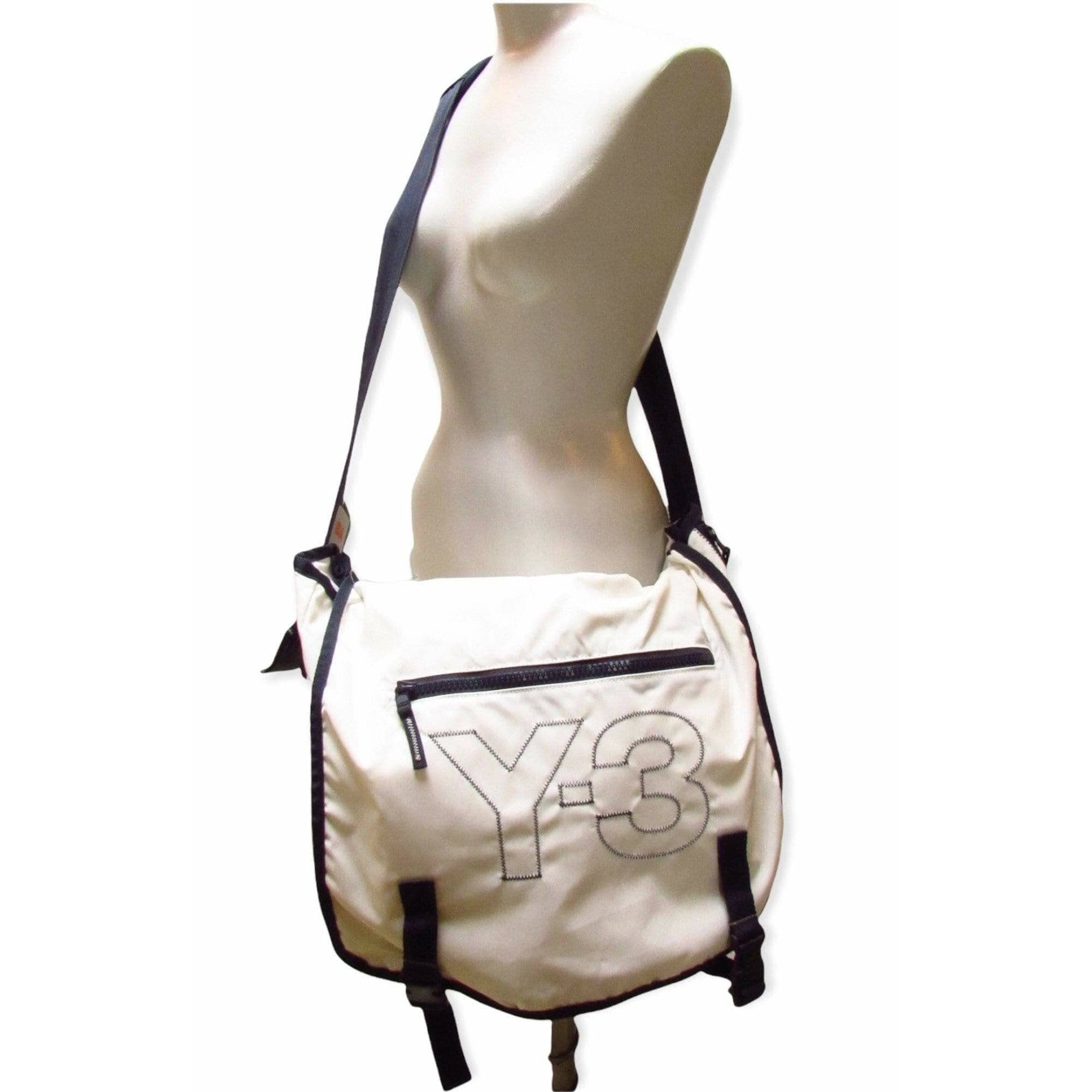 Handbags Y-3 Yohji Yamamoto Marine Messenger Bag - Nautical Nylon Crossbody Rosy Brown