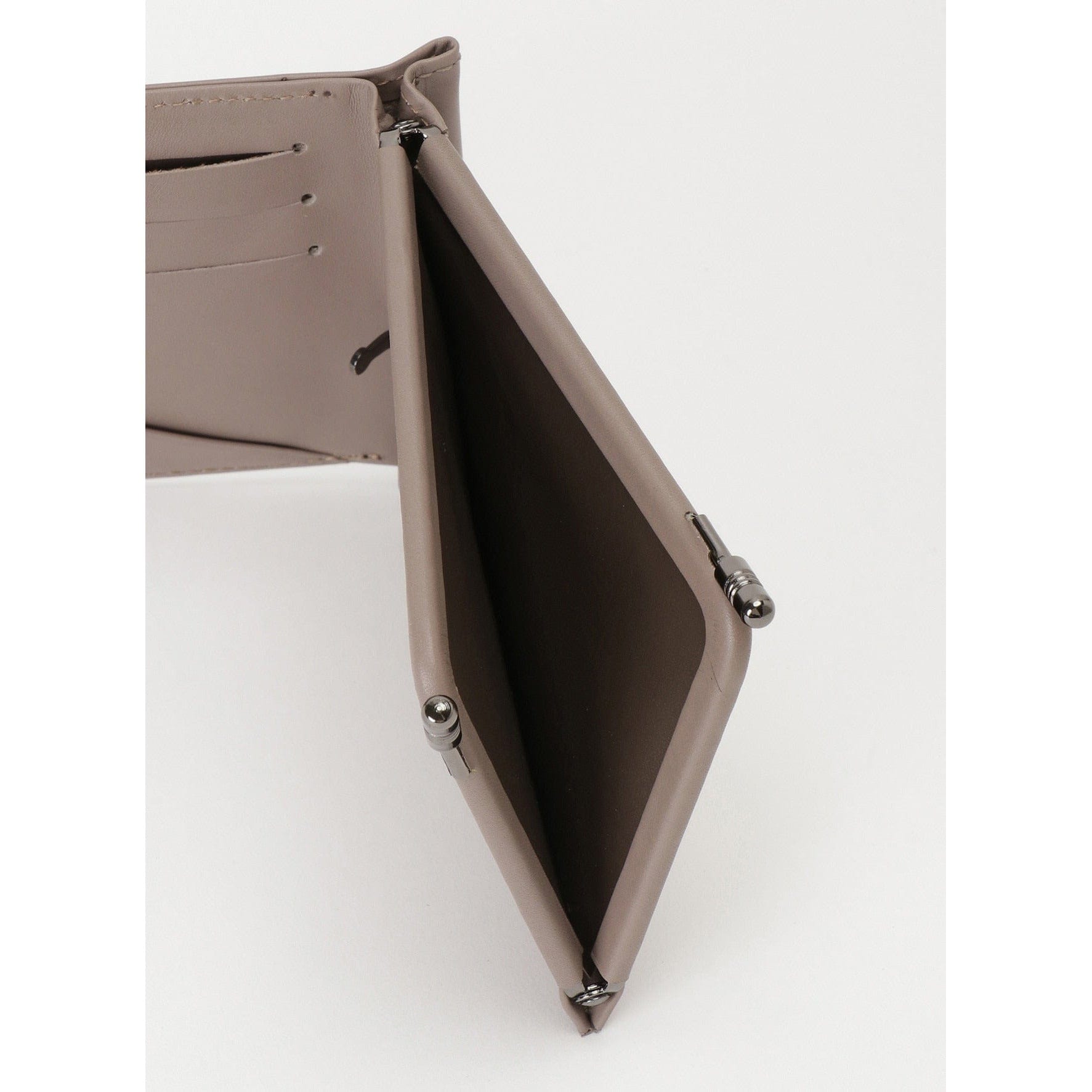 Wallets & Money Clips Yohji Yamamoto Money Clip Wallet - Beige Leather Bifold Lavender